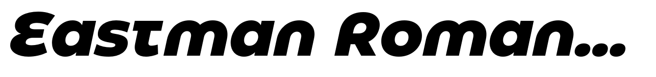 Eastman Roman Alternate Extrabold Italic